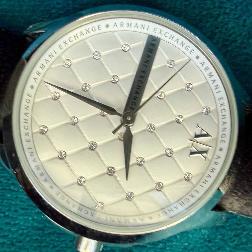 Armani Exchange Silver and Black Smartwatch - Picture 2 of 6